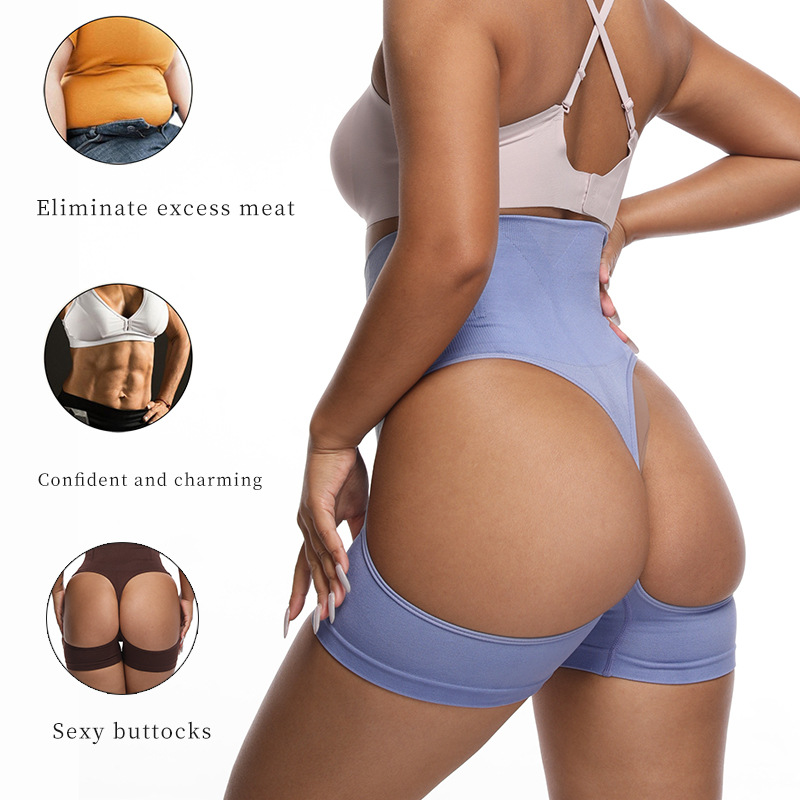 Seamless Underwear Women - กางเกงกระชับสัดส่วนเอวสูงสำหรับผู้หญิง 3 ชิ้น ช่วยยกกระชับสะโพก ไร้ตะเข็บ ช่วยเก็บหน้าท้องและกระชับสัดส่วน
