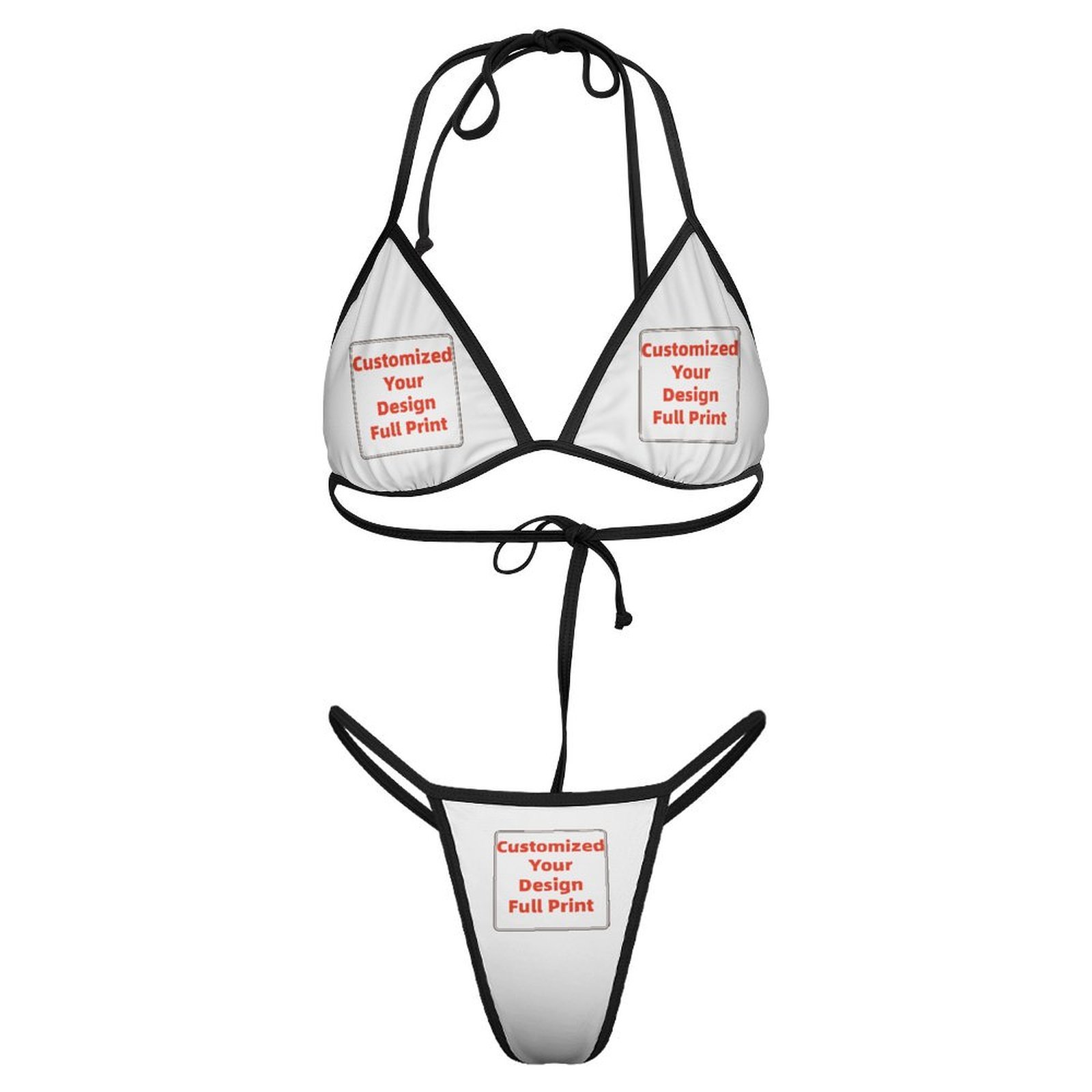 ชุดบิกินี่ทรงสามเหลี่ยมแบบปรับ - Thong Bikini Women บทวิจารณ์และราคา