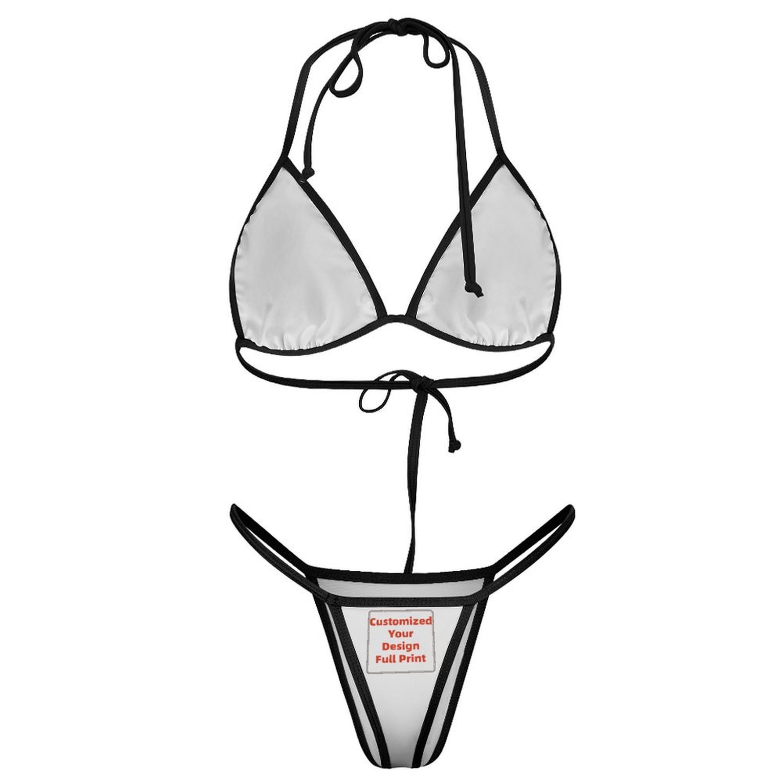 ชุดบิกินี่ทรงสามเหลี่ยมแบบปรับ - Thong Bikini Women บทวิจารณ์และราคา