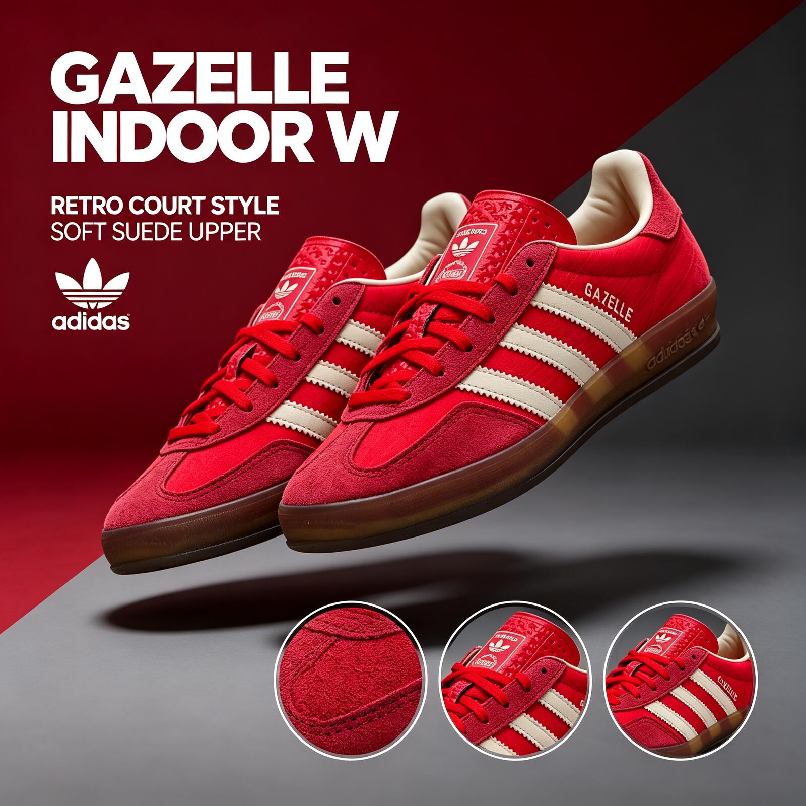 อาดิดาส GAZELLE INDOOR W Origi - Adidas Shoes Gazelle บทวิจารณ์และราคา