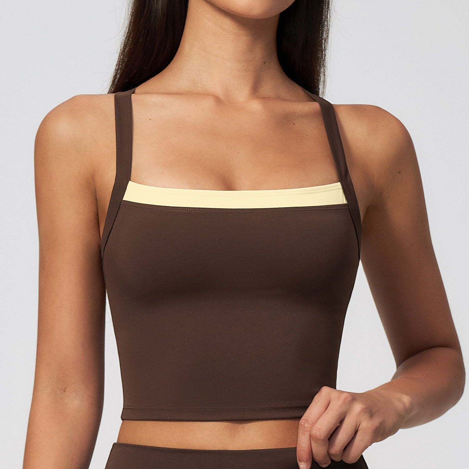 เสื้อกล้ามโยคะผู้หญิงแบบไขว้หล - Sports Bra High Impact บทวิจารณ์และราคา