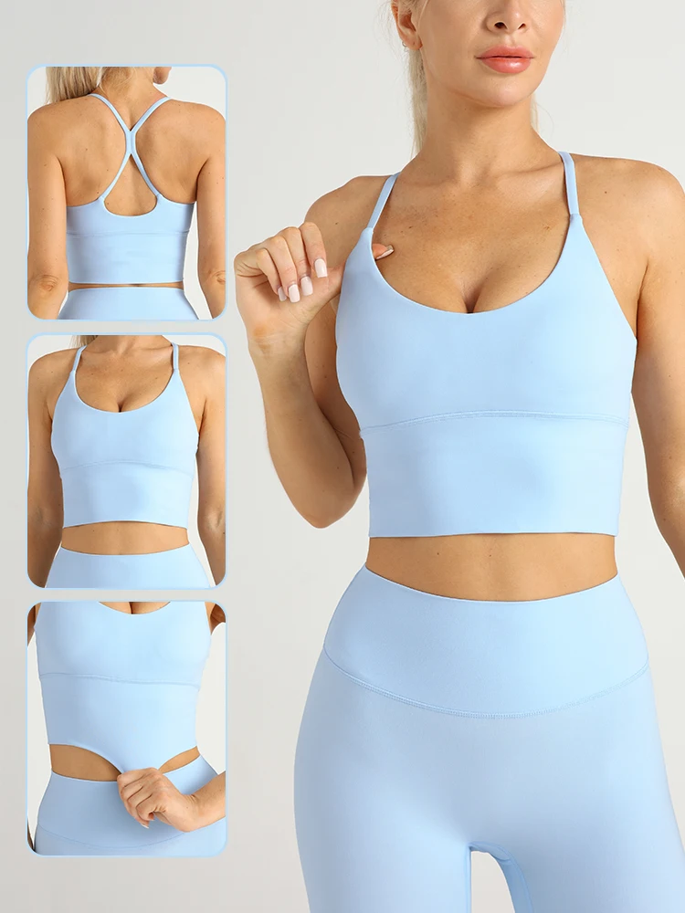 เสื้อกล้ามโยคะผู้หญิงแบบไขว้หล - Sports Bra High Impact บทวิจารณ์และราคา